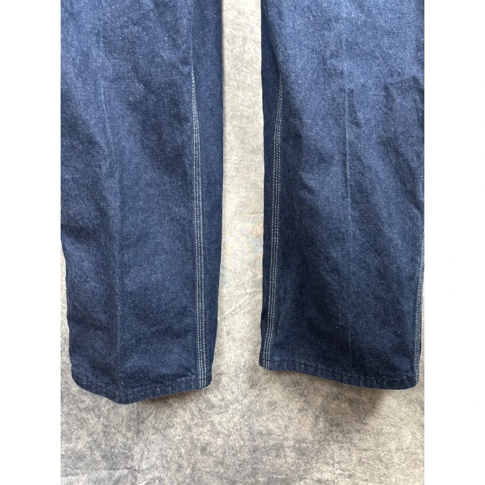 Big Smith Men's Blue Denim Carpenter Workwear Overalls Bibs Made in USA 36x29